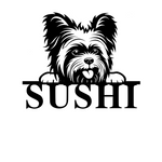 sushi/yorkie sign/BLACK