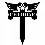 cheddar/pet loss sign/BLACK