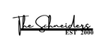 the schneiders est 2000/name sign/RED