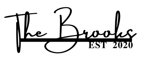 The Brooks/name sign/BLACK