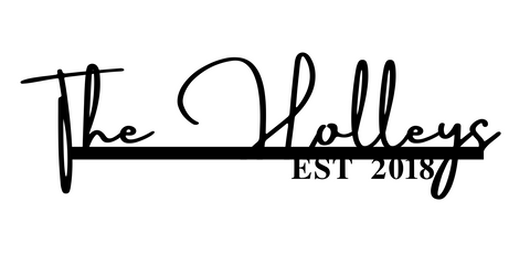 the holleys/name sign/BLACK
