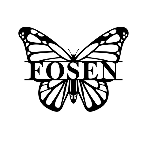 fosen/butterfly sign/BLACK