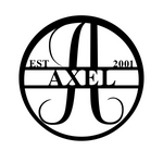 axel est 2001/monogram sign/BLACK