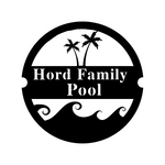 hord family pool/pool sign/BLACK