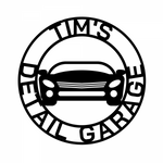 tim's detail garage/car sign/BLACK