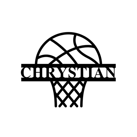chrystian/basketball sign/BLACK
