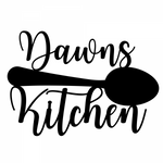 dawns kitchen/kitchen sign/BLACK