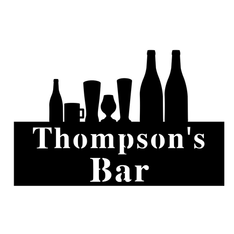 thompson's bar/bar sign/BLACK