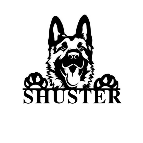 shuster/german shepherd/BLACK/18 inch