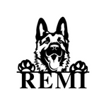 remi/german shepherd sign/BLACK/12 inch