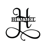 hummel/monogram sign/BLACK
