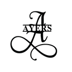 ayers/monogram sign/BLACK