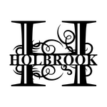 holbrook/monogram sign/BLACK