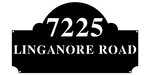 7225 linganore road/address sign/BLACK