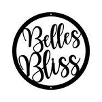 belles bliss/custom sign/BLACK