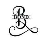 bond/monogram sign/BLACK