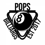 pops billiards est 2017/billiards sign/BLACK
