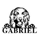 gabriel/great pyrenees sign/BLACK