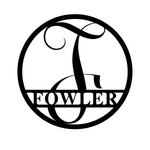 fowler/monogram sign/BLACK