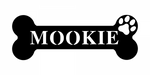 mookie/dog bone sign/BLACK