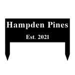 hampden pines est. 2021/yard sign/BLACK
