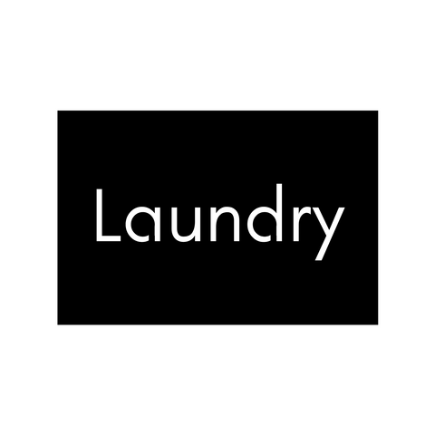 laundry/apt sign/BLACK
