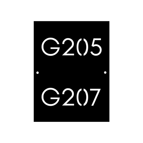 g205 g207/apt sign/BLACK