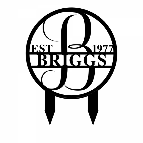 briggs est 1977/monogram sign/SILVER