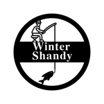 winter shandy/fishing sign/BLACK