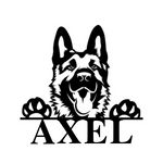 axel/german shepherd sign/BLACK