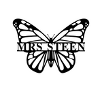 mrs steen/butterfly sign/BLACK