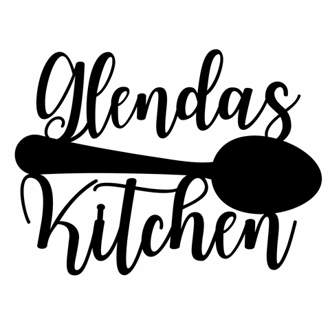 glendas kitchen/kitchen sign/BLACK