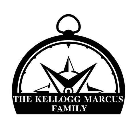 the kellogg marcus family/custom sign/SILVER