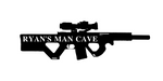 ryan's man cave/gun sign/BLACK
