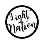 light nation/custom sign/BLACK