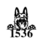 1536/german shepherd sign/BLACK