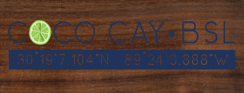 coco cay/custom wood sign