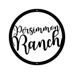 persimmon ranch/custom sign/BLACK