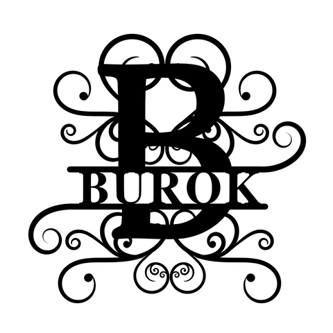 burok/monogram sign/BLACK