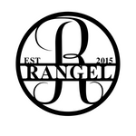 rangel 2015/monogram sign/BLACK