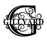 gillyard/monogram sign/BLACK