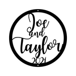 joe and taylor 2021/custom sign/BLACK