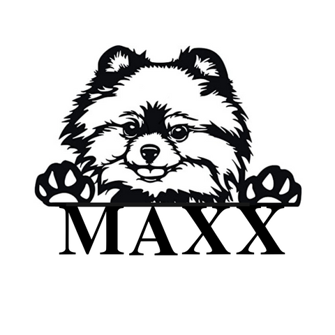 maxx/pomeranian sign/BLACK