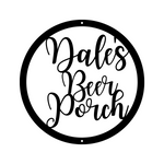 dale's beer porch/custom sign/SILVER
