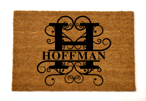 hoffman/monogram doormat