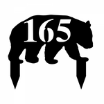 165/bear address sign/BLACK