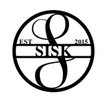 sisk est 2015/monogram sign/BLACK