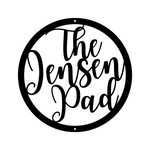 the jensen pad/custom sign/BLACK