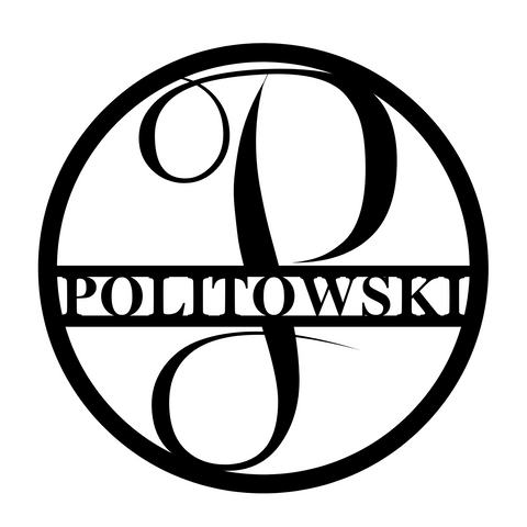 politowski/monogram sign/BLACK