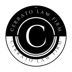 cerrato law firm/custom sign/BLACK